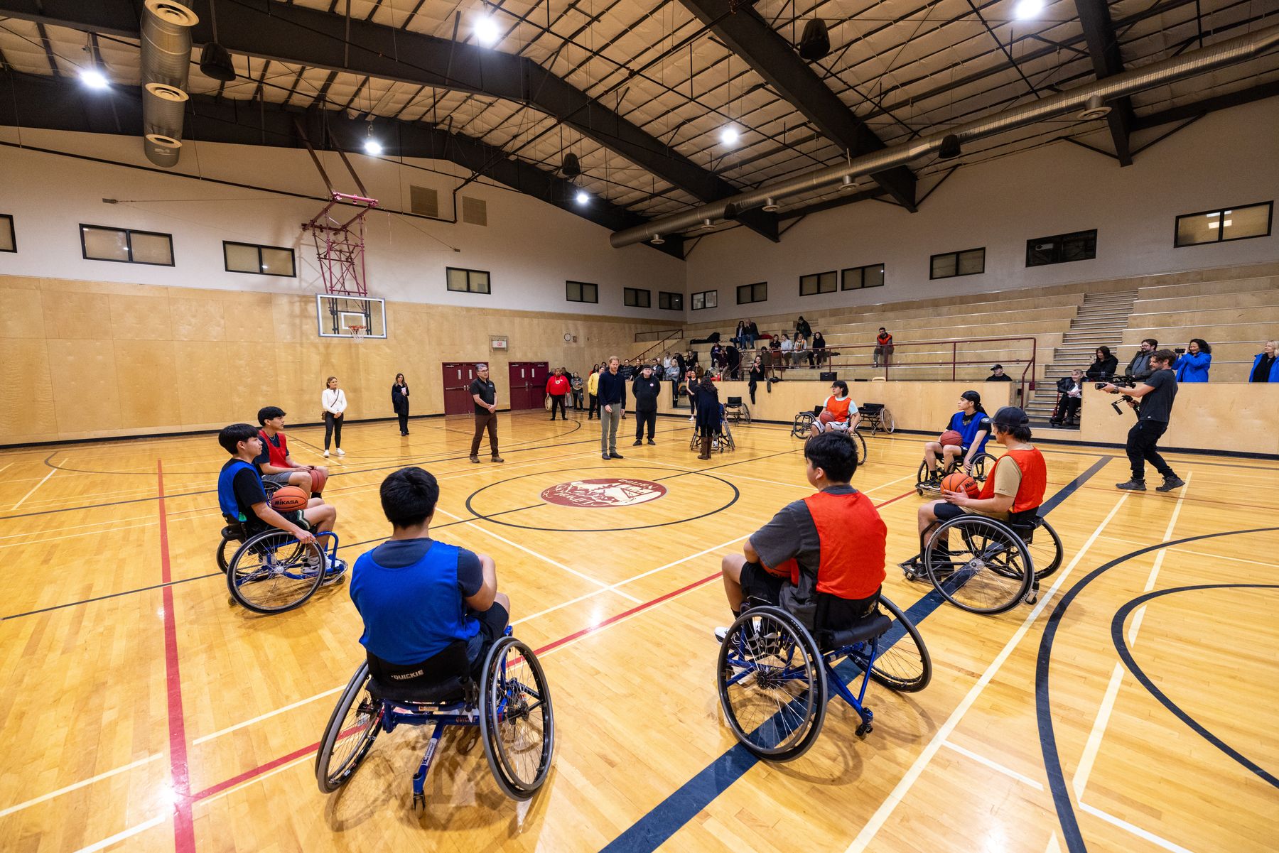 Wheelchair basketball at the Mount Currie Community Centre