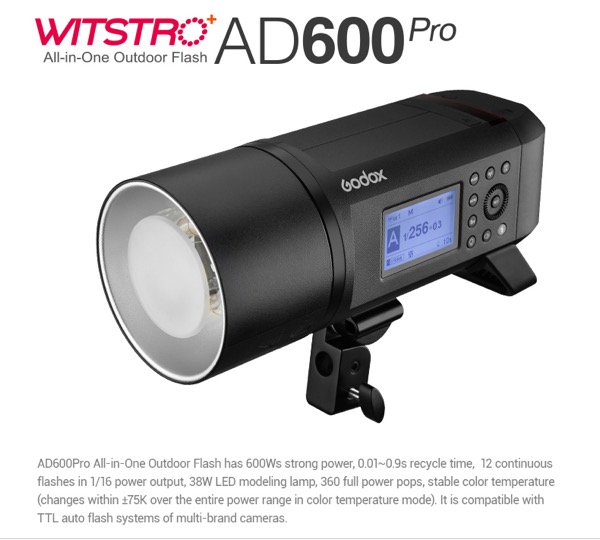 Godox AD600 Pro portable strobe