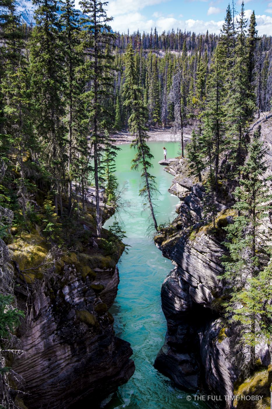 Athabasca River Canyon, Athabasca River, Jasper National Park, AB