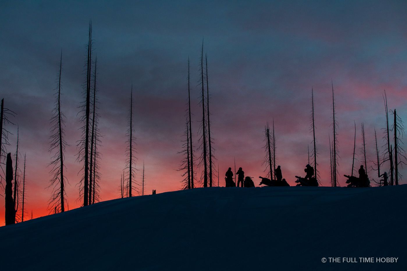 Sunset Over a Burnt Forest, Near Cache Creek, BC