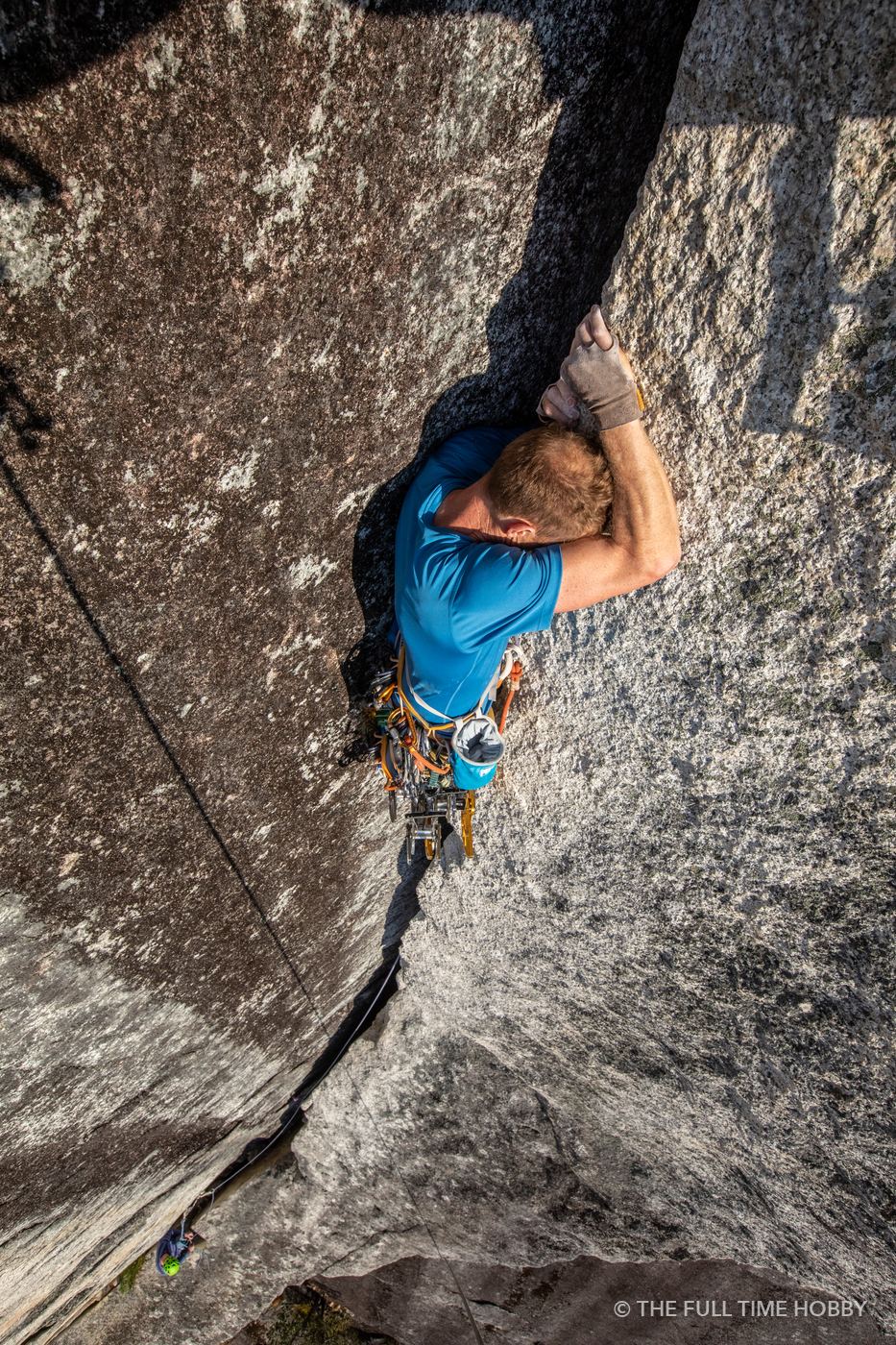 Crack Climber From Above, Squamish, BC
