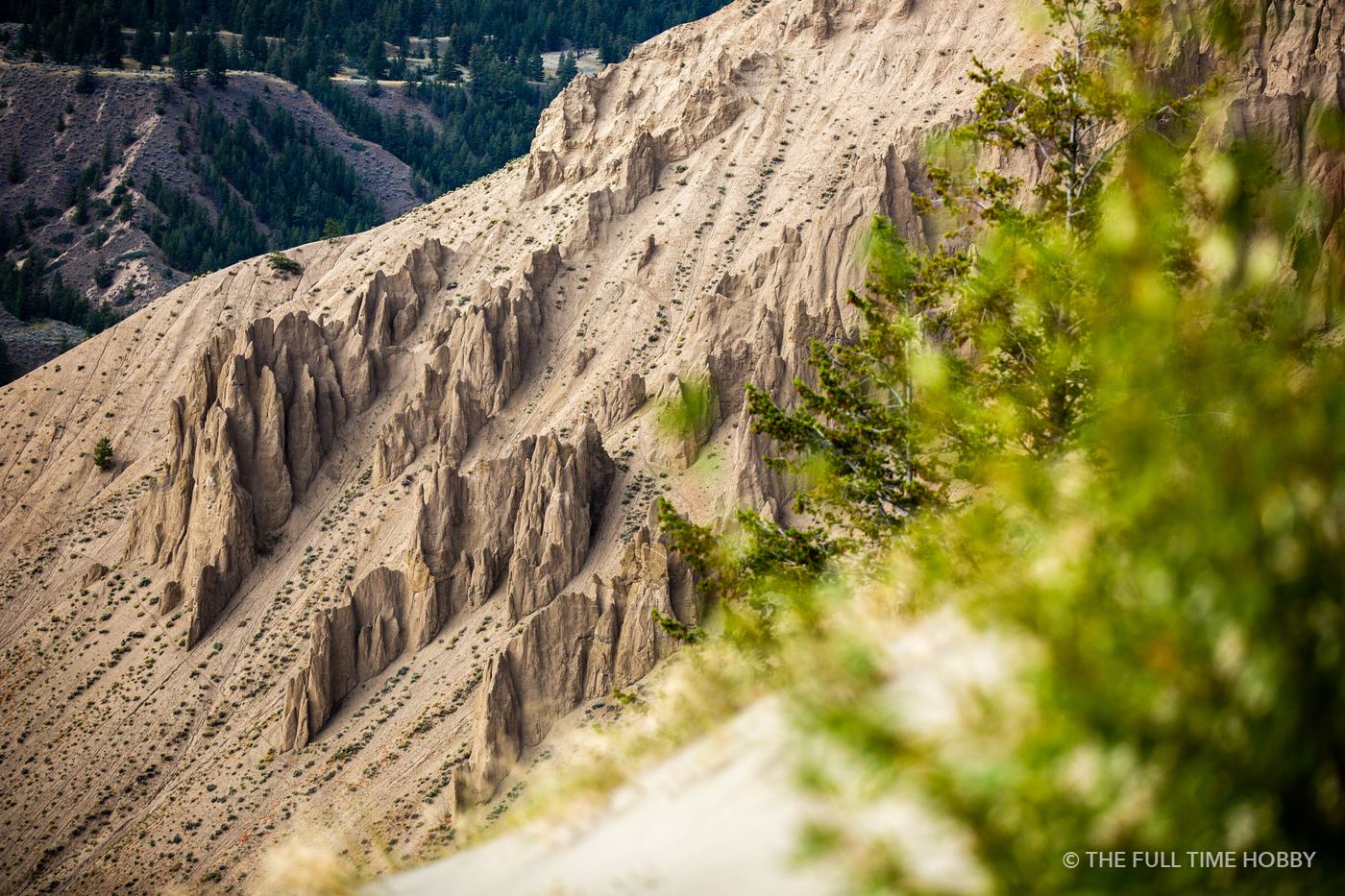 Eroded Hoodoo Slope, Farwell Canyon, near Williams Lake, BC