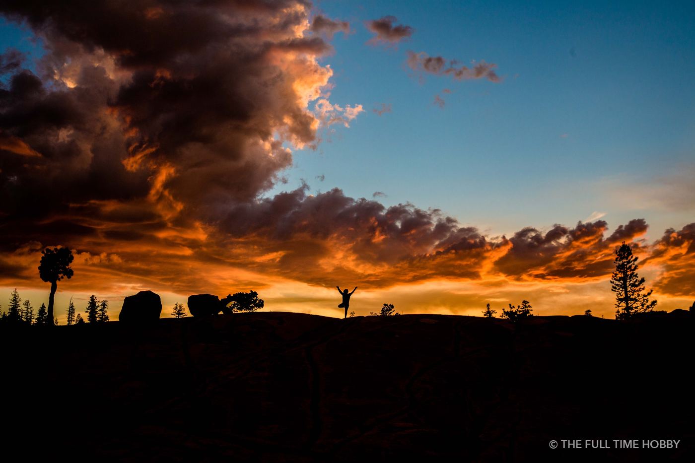 Fire Sky and Silhouettes, Yosemite National Park, California