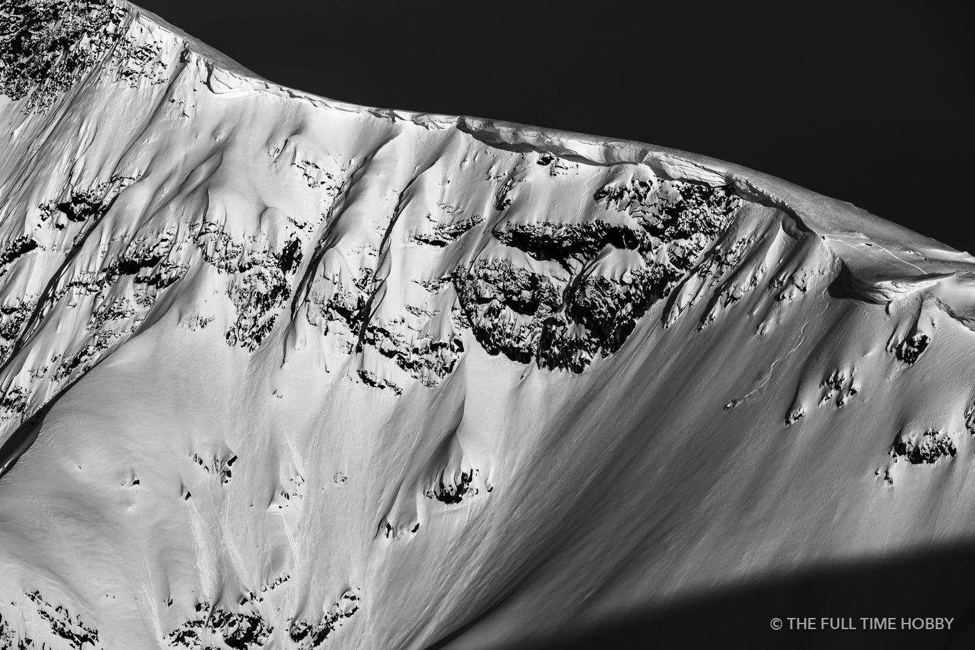 Glacier Face in Monochrome, Alaska