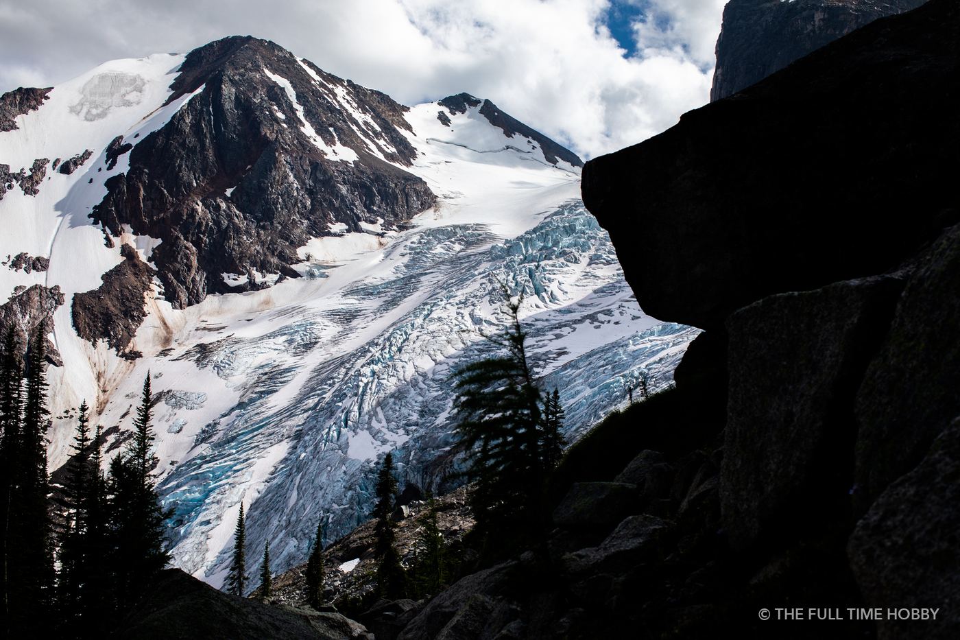 Glacier Valley From a Cave, Bugaboo Provincial Park, BC