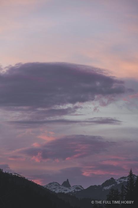 Pastel Sunset Clouds, Whistler, BC