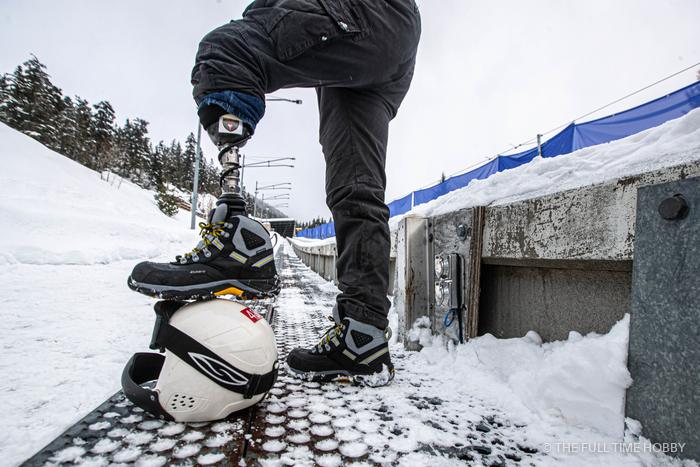Prosthetic Leg and Ski Boot