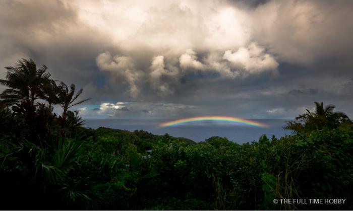 Rainbow Over the Forest, Maui, Hawaii