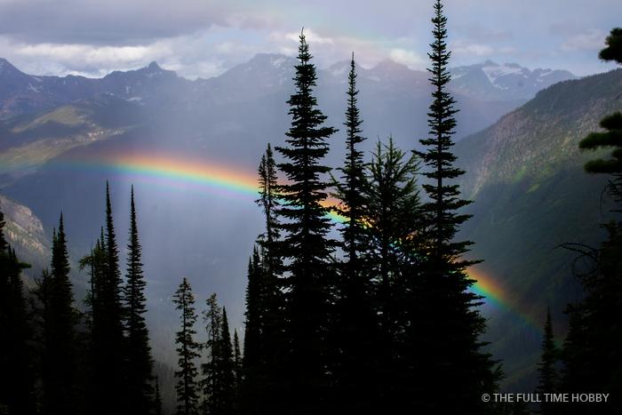 Rainbow Over the Tree Line, Bugaboo Provincial Park, BC