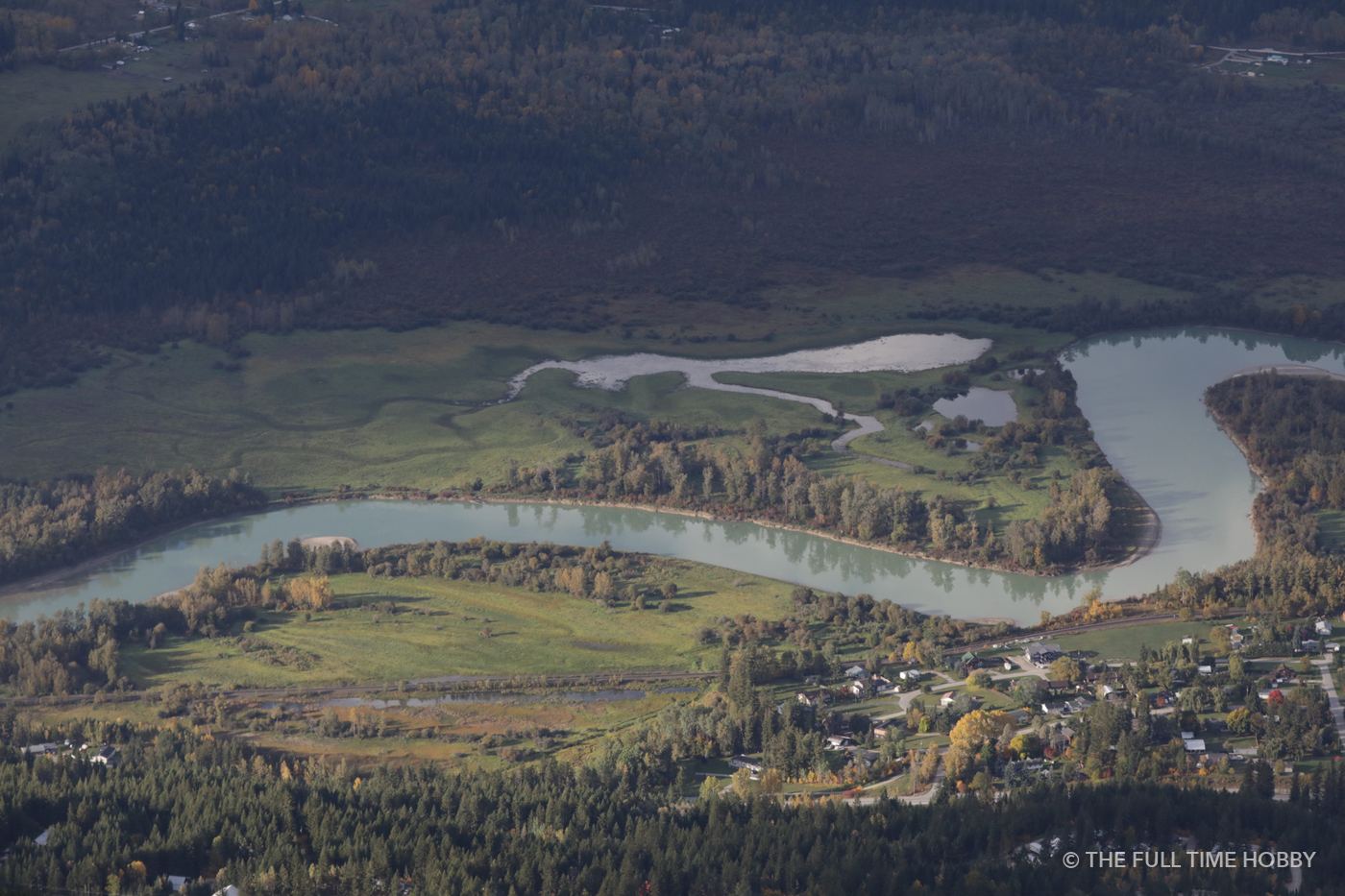River Valley from Above, Golden, BC