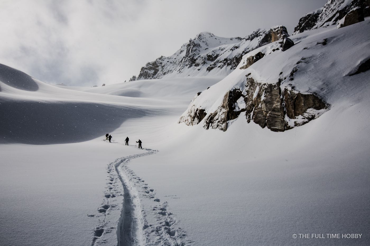 Skin Track Through the Basin, Duffey Lake Provincial Park, BC