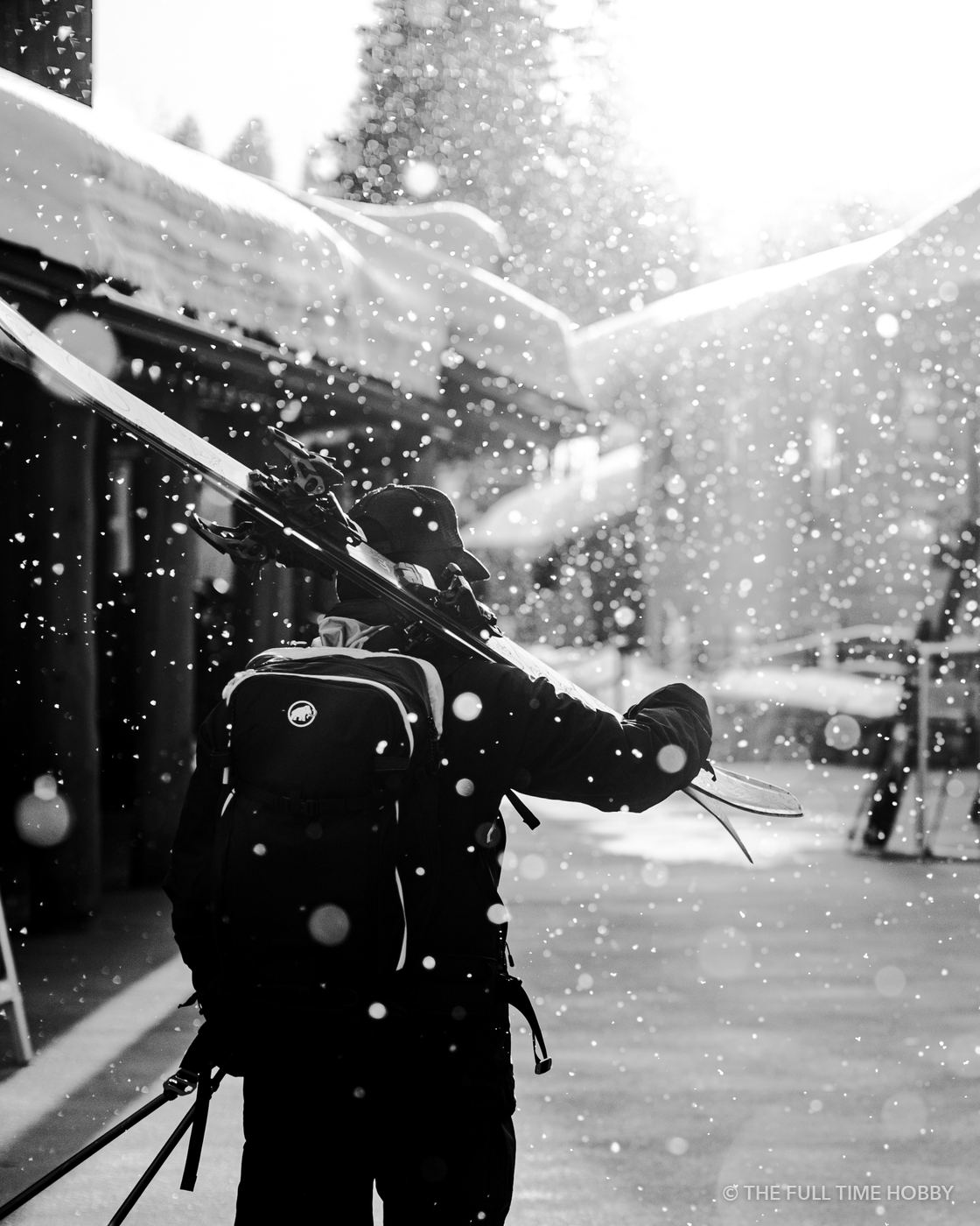 Snowfall Through the Lens, Jackson, Wyoming