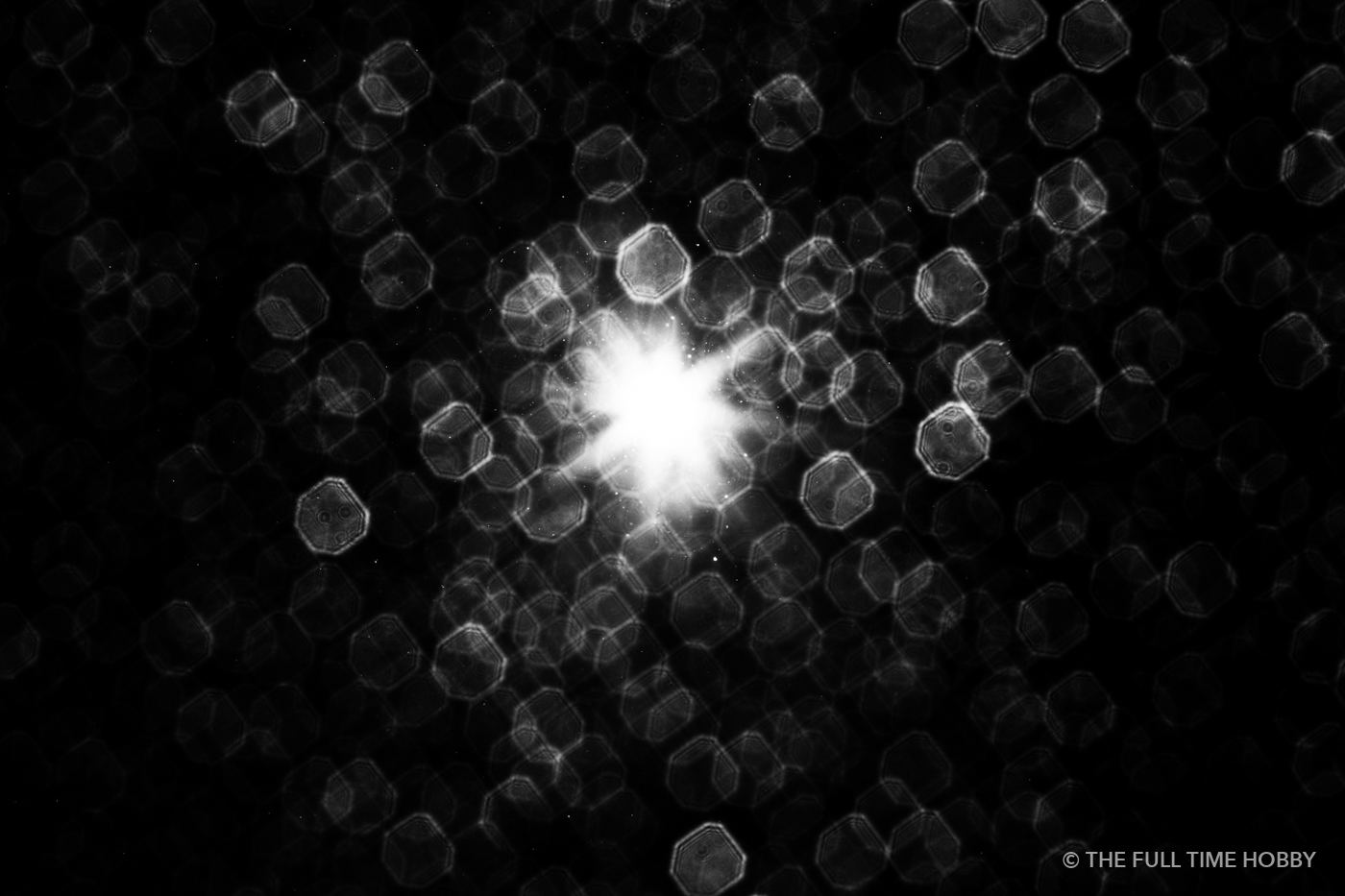 Starburst Bokeh, Mike Wiegele Helicopter Skiing, Blue River, BC
