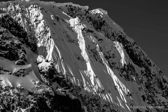 Steep Face in Monochrome, Duffey Lake Provincial Park, BC