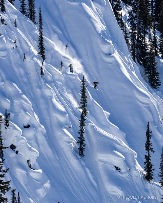 Steep Spines From Above, Mike Wiegele Helicopter Skiing, Blue River, BC