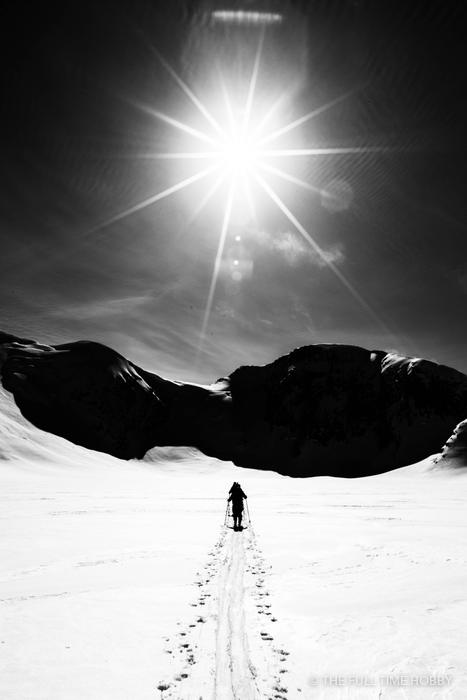 Sunstar Over the Glacier, Alaska