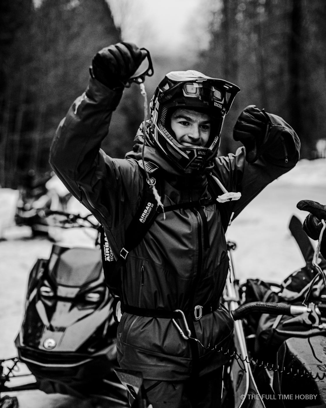 Victory Pose in the Pits, Whistler area, BC