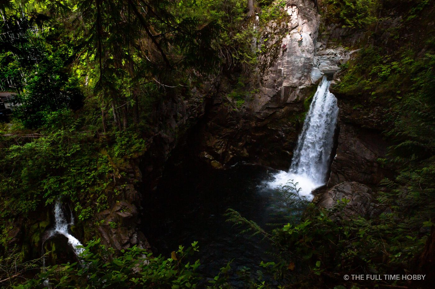 Waterfall in a Grotto, Mamquam Falls, Squamish, BC
