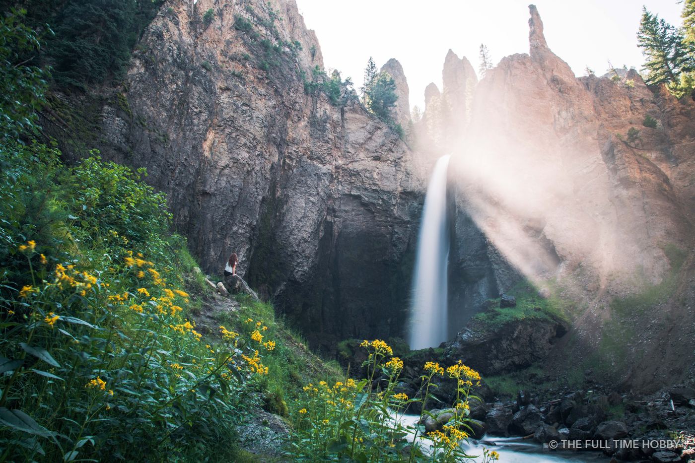 Waterfall in Spring, Glacier National Park, Montana
