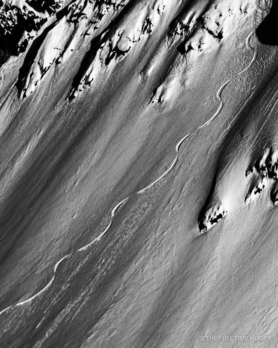 Wavy Ski Tracks, Alaska