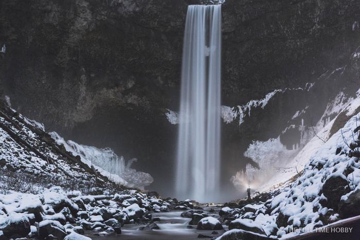 Winter Waterfall, Brandywine Falls Provincial Park, BC