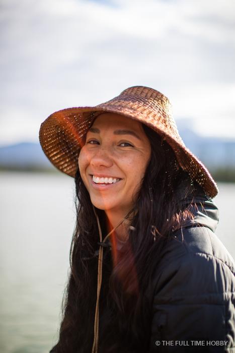 Woven Hat Portrait, Squamish Estuary, Squamish, BC